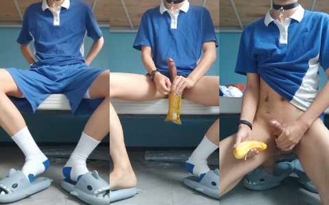 小li-校服弟弟白袜飞机喷射