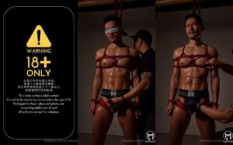 Master Sim-I Did a Very Tight and Constricting Bondage on Yusuke