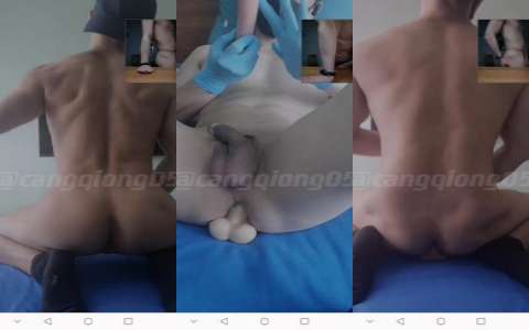 【苍穹】与宽肩窄腰冷白皮肌肉男视频飞机喷射
