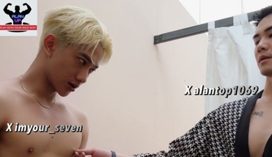 Alan-抓到帥氣弟弟在外頭打手槍 x Seven
