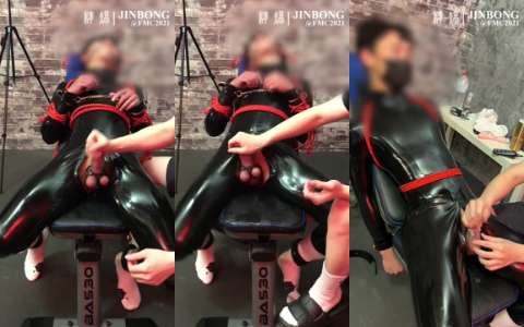 【精爆｜JINBONG】強迫膠衣帥哥射精下HANDSOME RUBBER BOY SUB. 22
