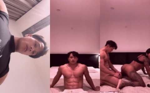 【子羽师兄】肌肉教练无套纹身肌肉男，2肉壮男私下的激情戏@louis_korea